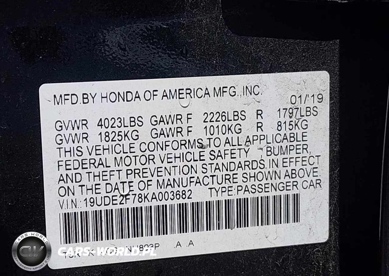 2019 Acura Ilx Premium Package-Technology Package VIN:19UDE2F78KA003682 - 9