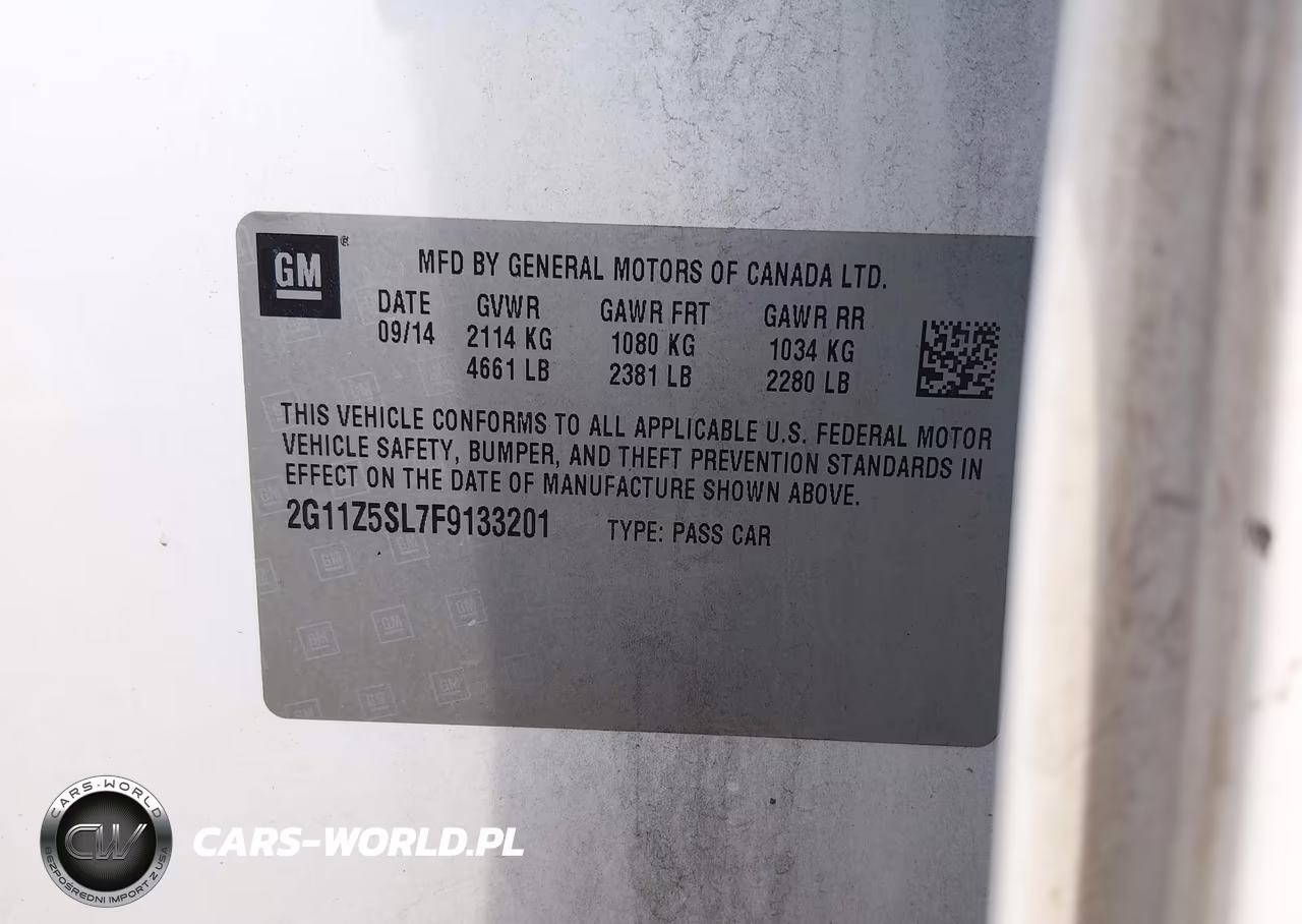 2015 Chevrolet Impala Ls VIN:2G11Z5SL7F9133201 - 9