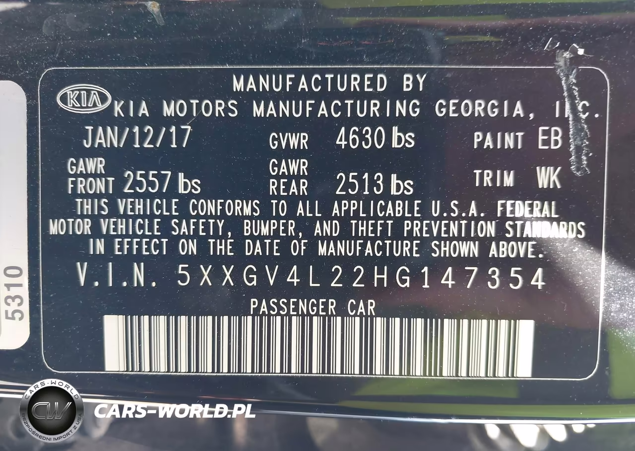 2017 Kia Optima Sxl Turbo VIN:5XXGV4L22HG147354 - 9
