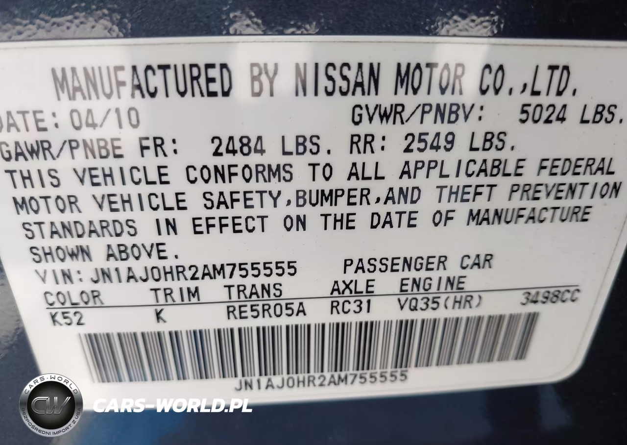 2010 Infiniti Ex35 Journey VIN:JN1AJ0HR2AM755555 - 9