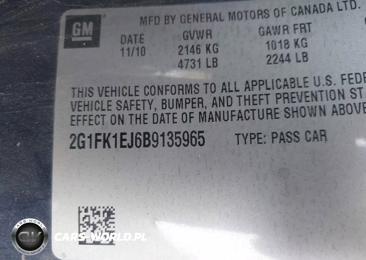 2011 Chevrolet Camaro 2Ss VIN:2G1FK1EJ6B9135965 - 9