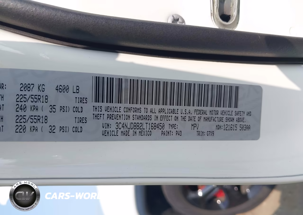 2020 Jeep Compass Altitude 4X4 VIN:3C4NJDBB2LT168450 - 9