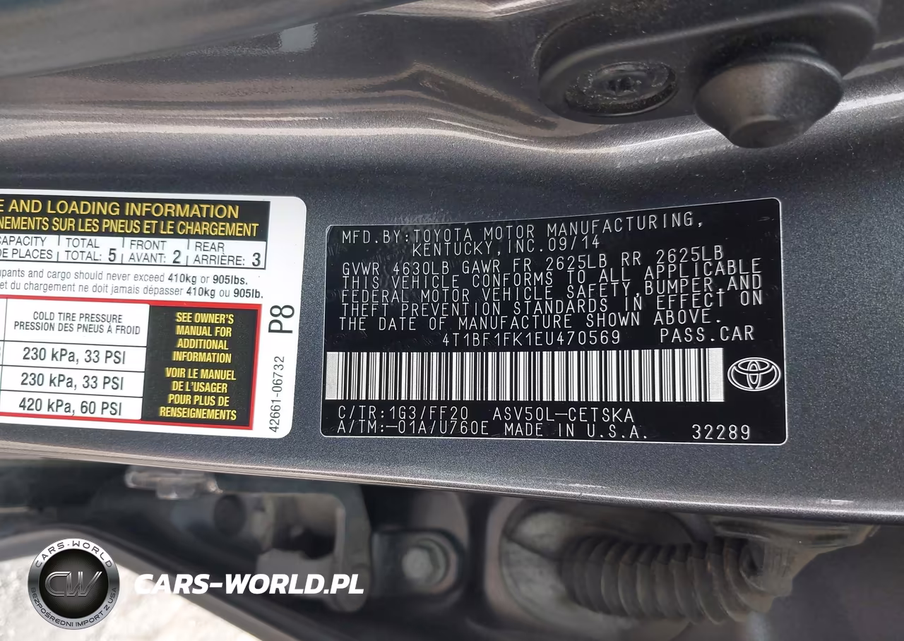 2014 Toyota Camry Se Sport VIN:4T1BF1FK1EU470569 - 9
