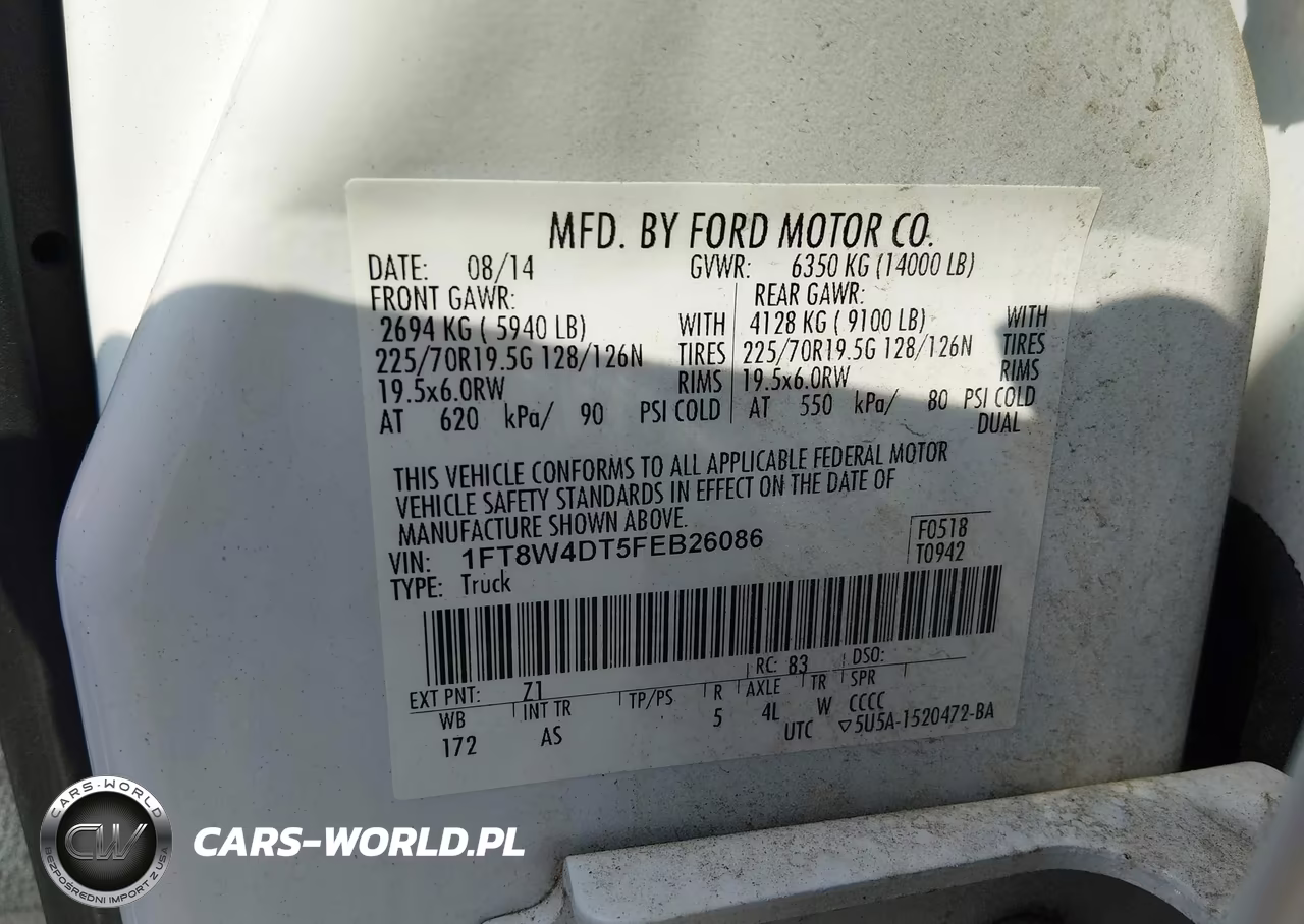 2015 Ford F-450 Xl VIN:1FT8W4DT5FEB26086 - 9