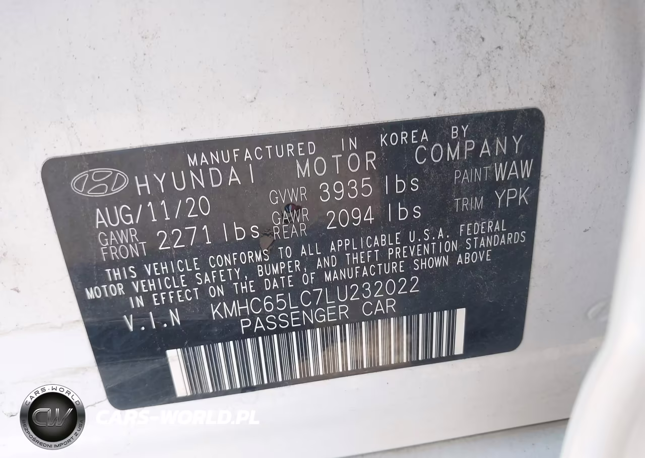 2020 Hyundai Ioniq Hybrid Blue VIN:KMHC65LC7LU232022 - 9
