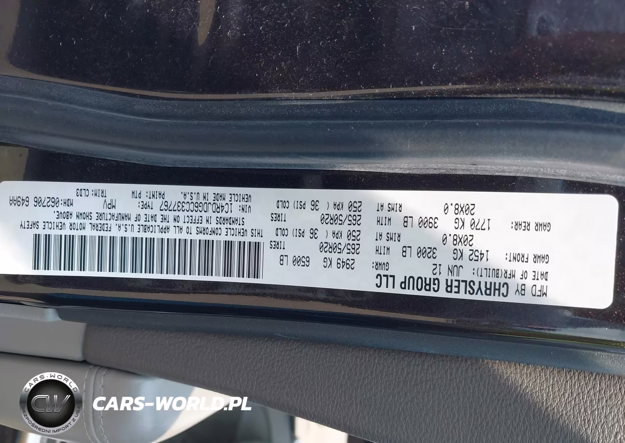 2012 Dodge Durango Crew VIN:1C4RDJDG6CC337767 - 9