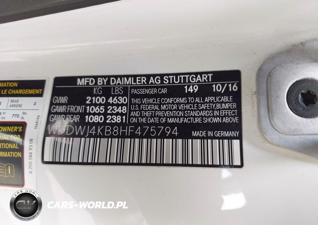 2017 Mercedes-Benz C 300 4Matic VIN:WDDWJ4KB8HF475794 - 9