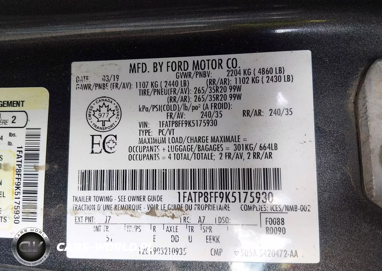 2019 Ford Mustang Gt Premium VIN:1FATP8FF9K5175930 - 9