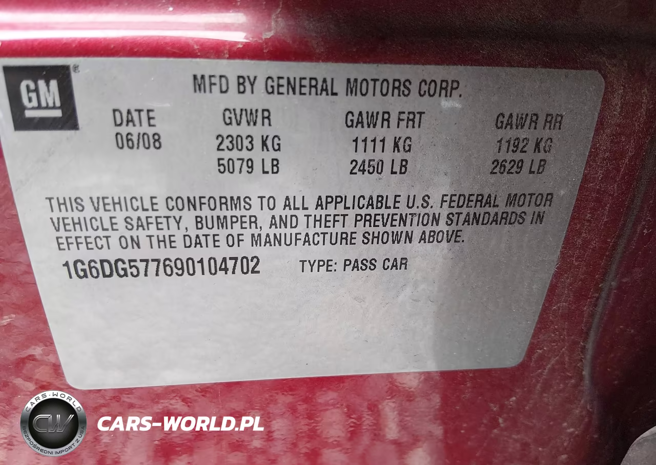 2009 Cadillac Cts Awd W-1Sa VIN:1G6DG577690104702 - 9