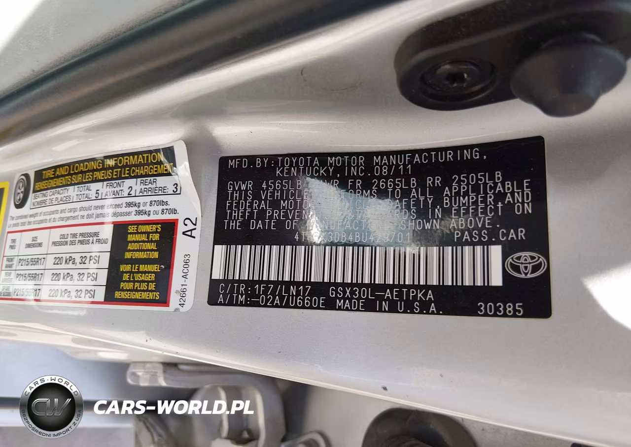 2011 Toyota Avalon Limited VIN:4T1BK3DB4BU429701 - 9
