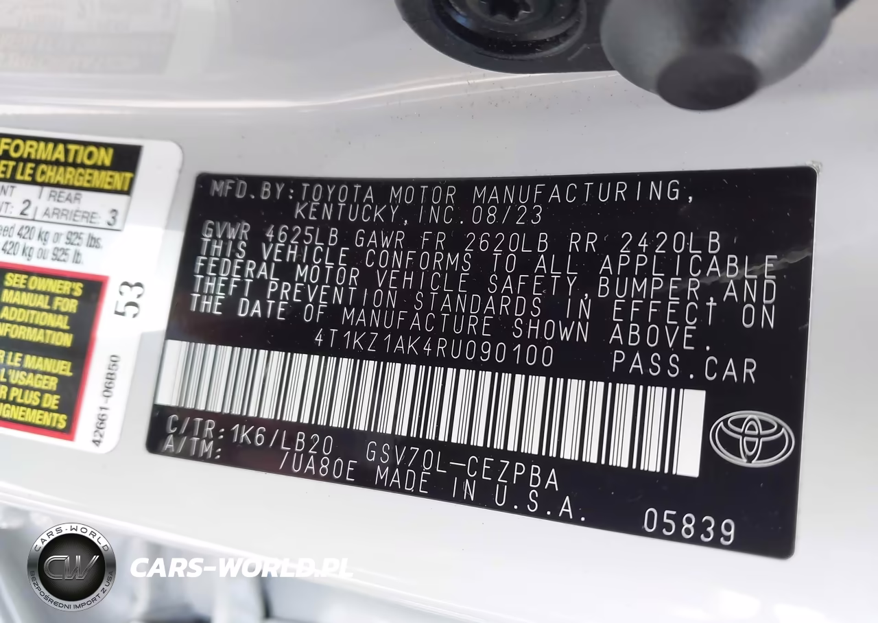 2024 Toyota Camry Xse V6 VIN:4T1KZ1AK4RU090100 - 9