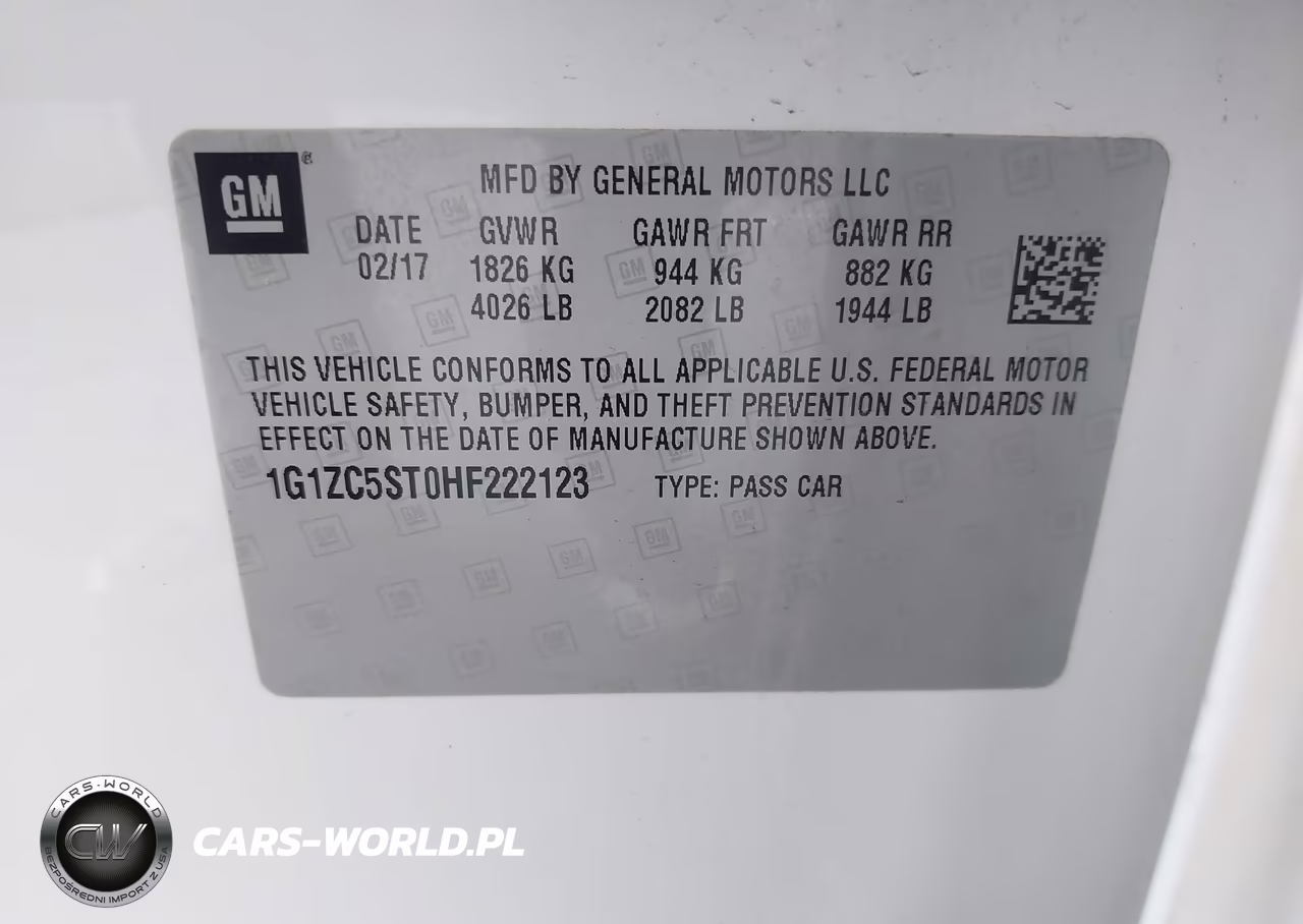 2017 Chevrolet Malibu 1Fl VIN:1G1ZC5ST0HF222123 - 9