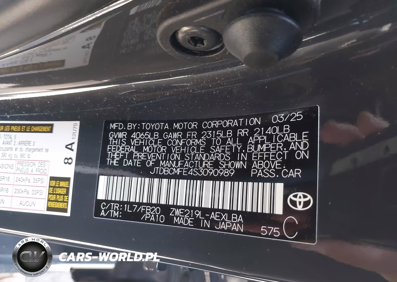 2025 Toyota Corolla Hybrid Le VIN:JTDBCMFE4S3090989 - 9