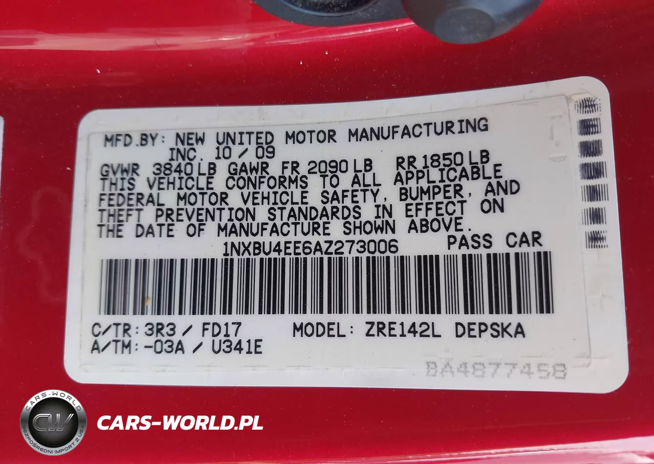 2010 Toyota Corolla S VIN:1NXBU4EE6AZ273006 - 9