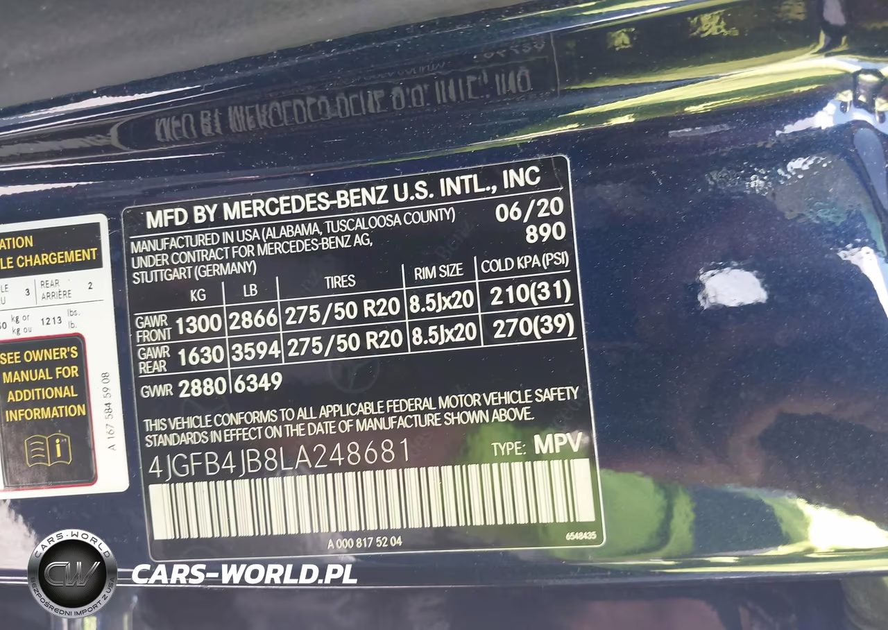 2020 Mercedes-Benz Gle 350 VIN:4JGFB4JB8LA248681 - 9