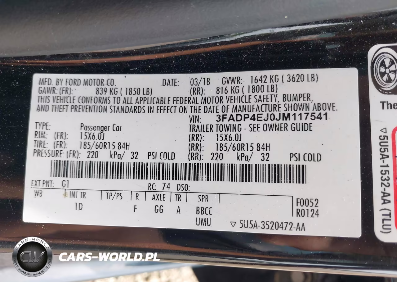 2018 Ford Fiesta Se VIN:3FADP4EJ0JM117541 - 9