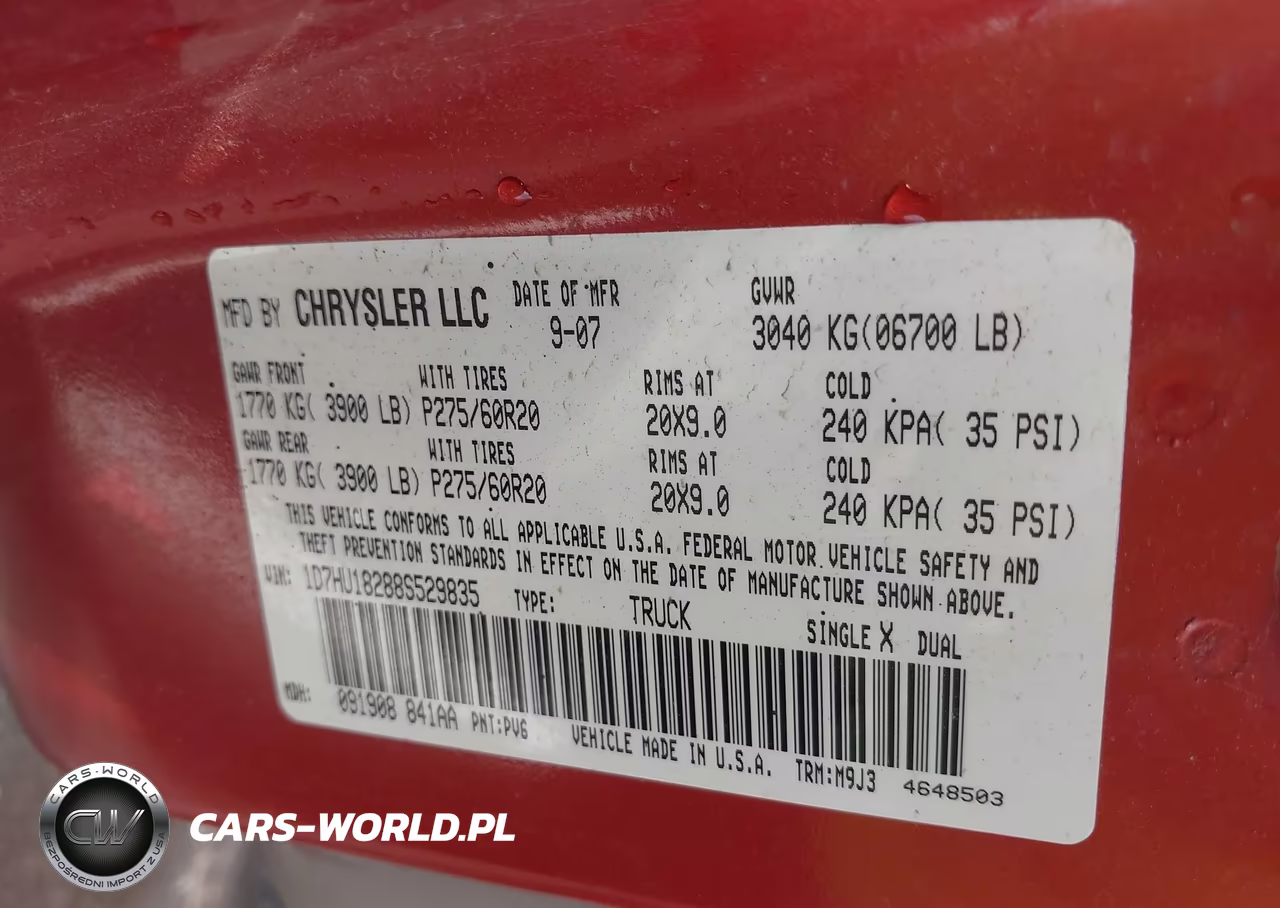 2008 Dodge Ram 1500 Slt VIN:1D7HU18288S529835 - 9