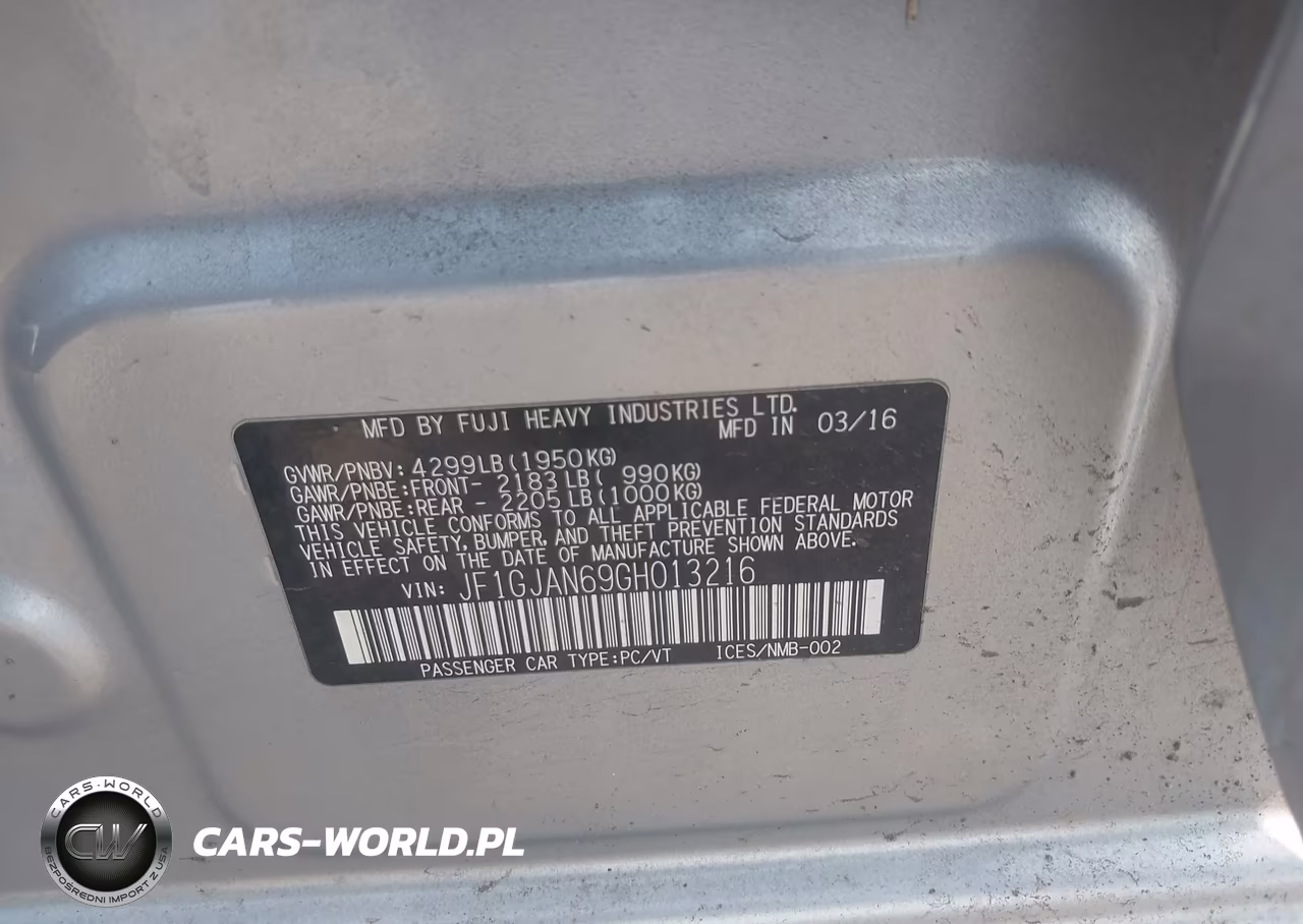 2016 Subaru Impreza 2.0I Limited VIN:JF1GJAN69GH013216 - 9