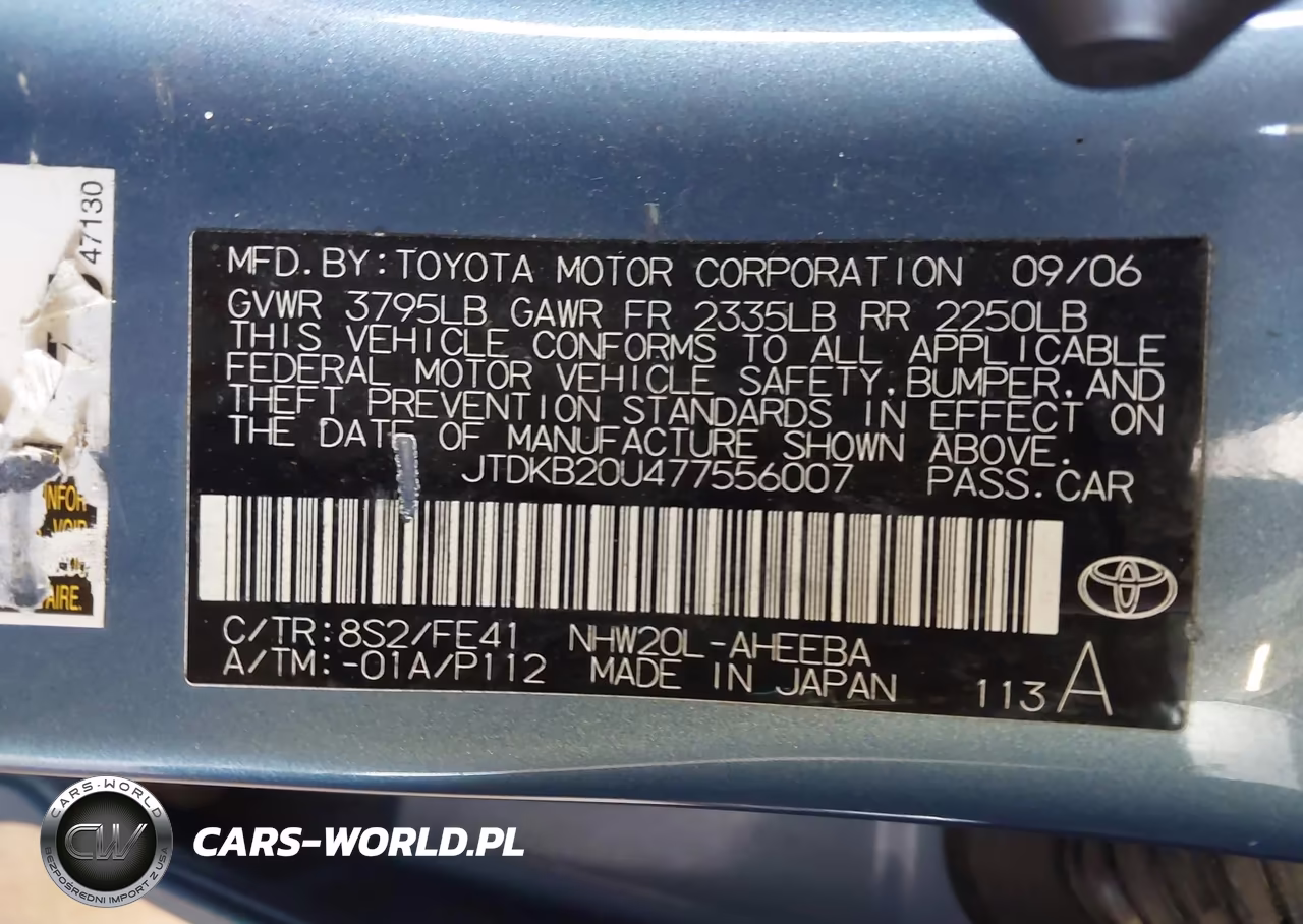 2007 Toyota Prius VIN:JTDKB20U477556007 - 9