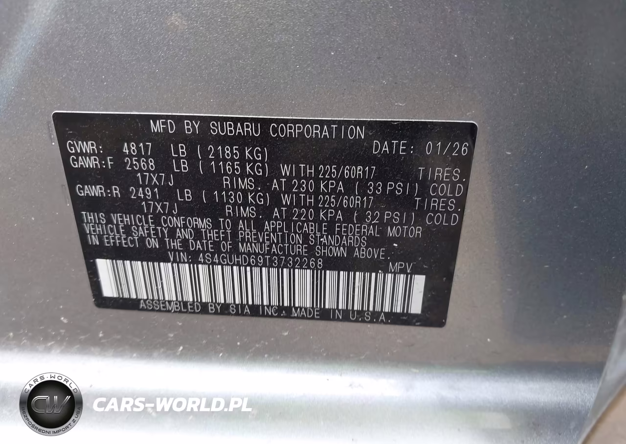 2026 Subaru Crosstrek Premium VIN:4S4GUHD69T3732268 - 9