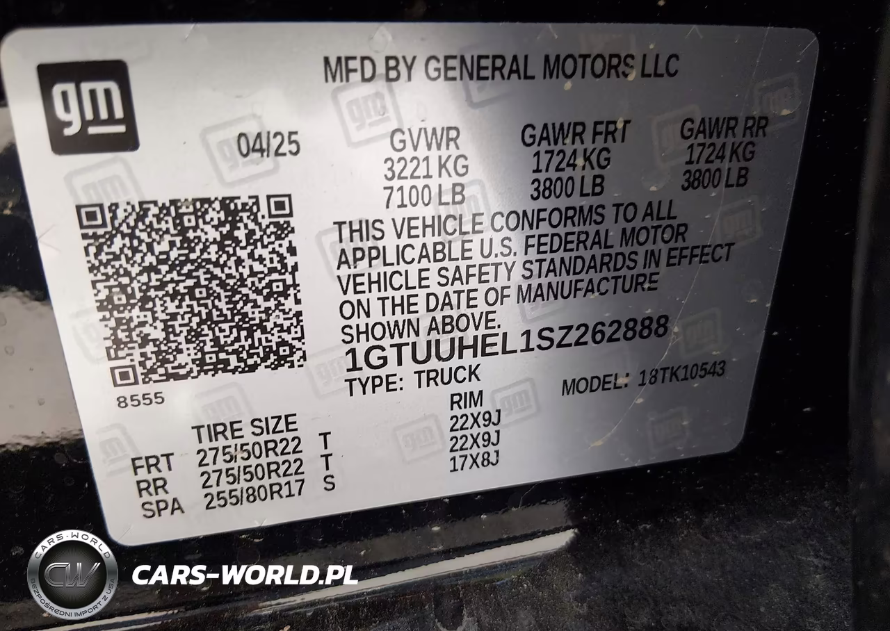 2025 GMC Sierra 1500 4Wd Short Box Denali Ultimate VIN:1GTUUHEL1SZ262888 - 9