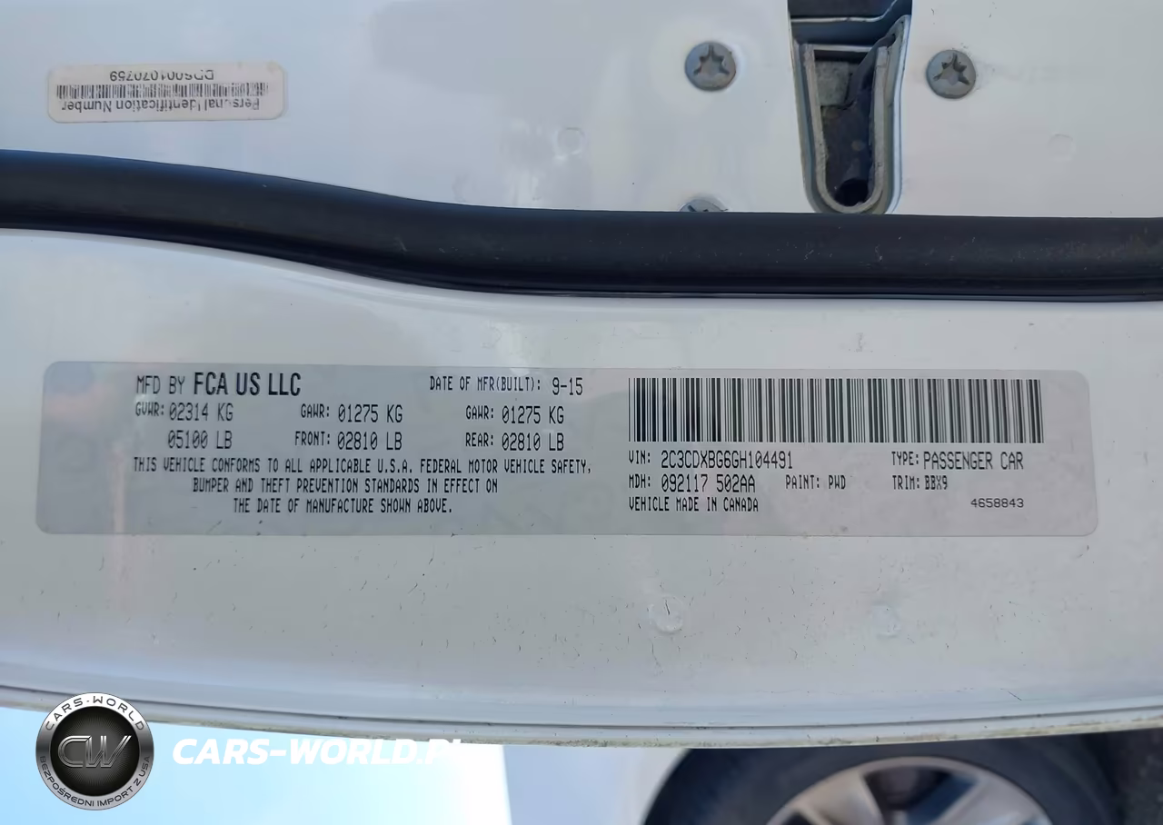 2016 Dodge Charger Se VIN:2C3CDXBG6GH104491 - 9