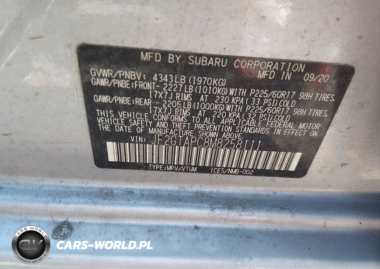 2021 Subaru Crosstrek Premium VIN:JF2GTAPC8M8258111 - 9