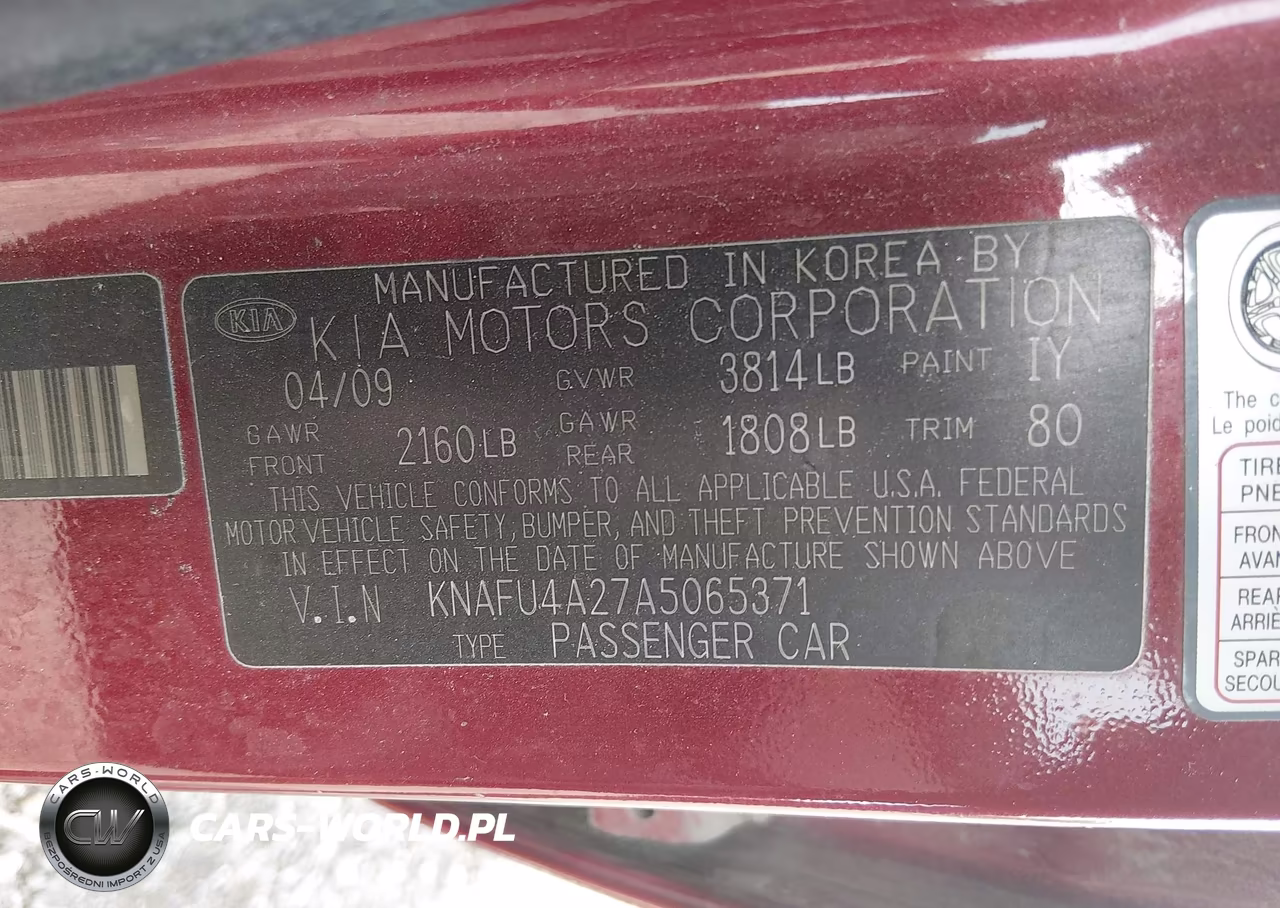 2010 Kia Forte Ex VIN:KNAFU4A27A5065371 - 9