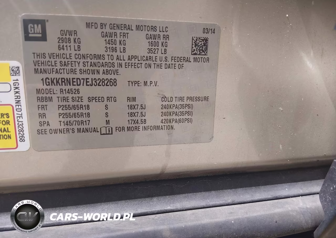 2014 GMC Acadia Sle-1 VIN:1GKKRNED7EJ328268 - 9