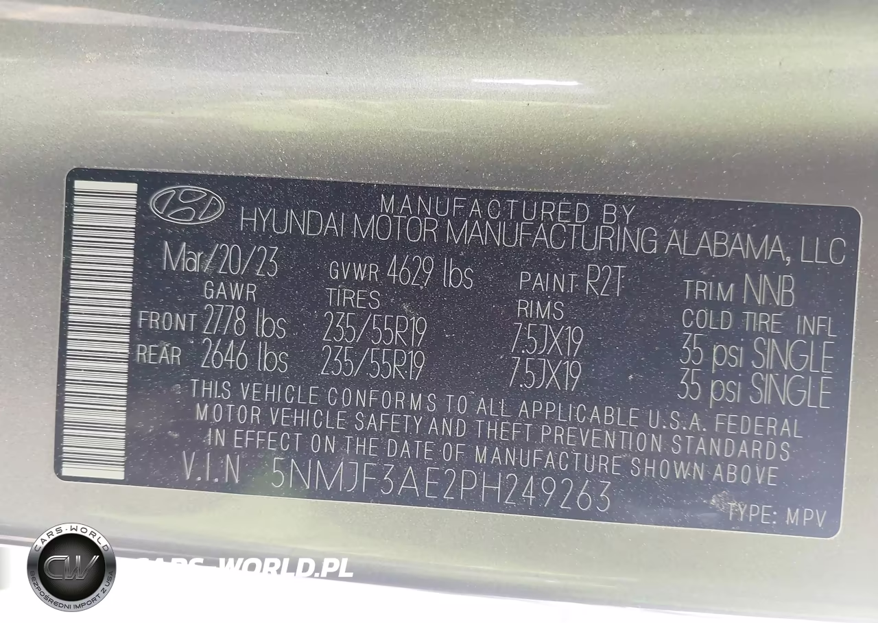 2023 Hyundai Tucson Sel VIN:5NMJF3AE2PH249263 - 9