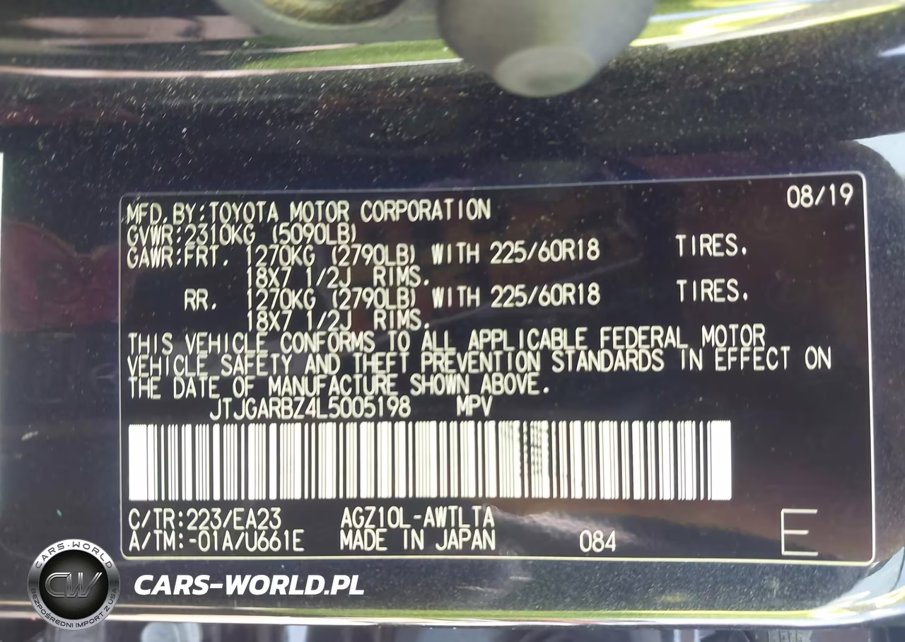 2020 Lexus Nx 300 VIN:JTJGARBZ4L5005198 - 9