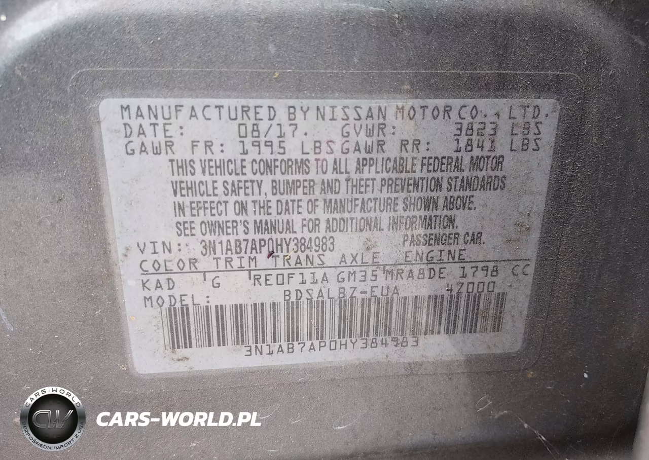 2017 Nissan Sentra S VIN:3N1AB7AP0HY384983 - 9