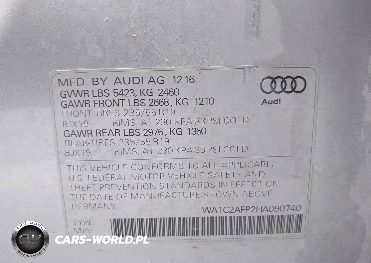 2017 Audi Q5 2.0T Premium VIN:WA1C2AFP2HA090740 - 9