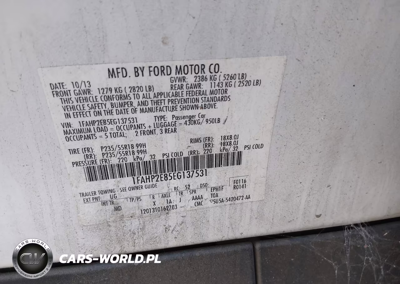 2014 Ford Taurus Sel VIN:1FAHP2E85EG137531 - 9