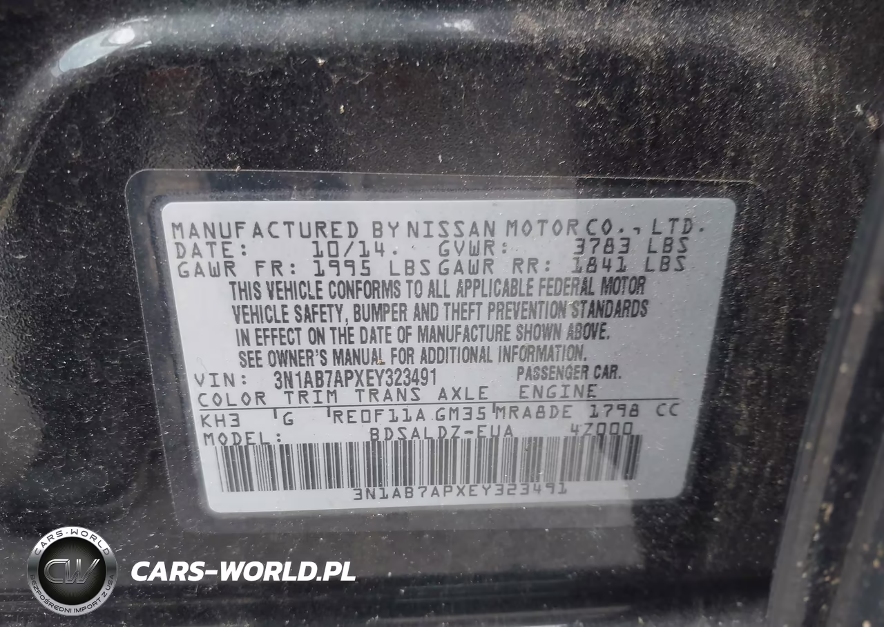2014 Nissan Sentra Sv VIN:3N1AB7APXEY323491 - 9