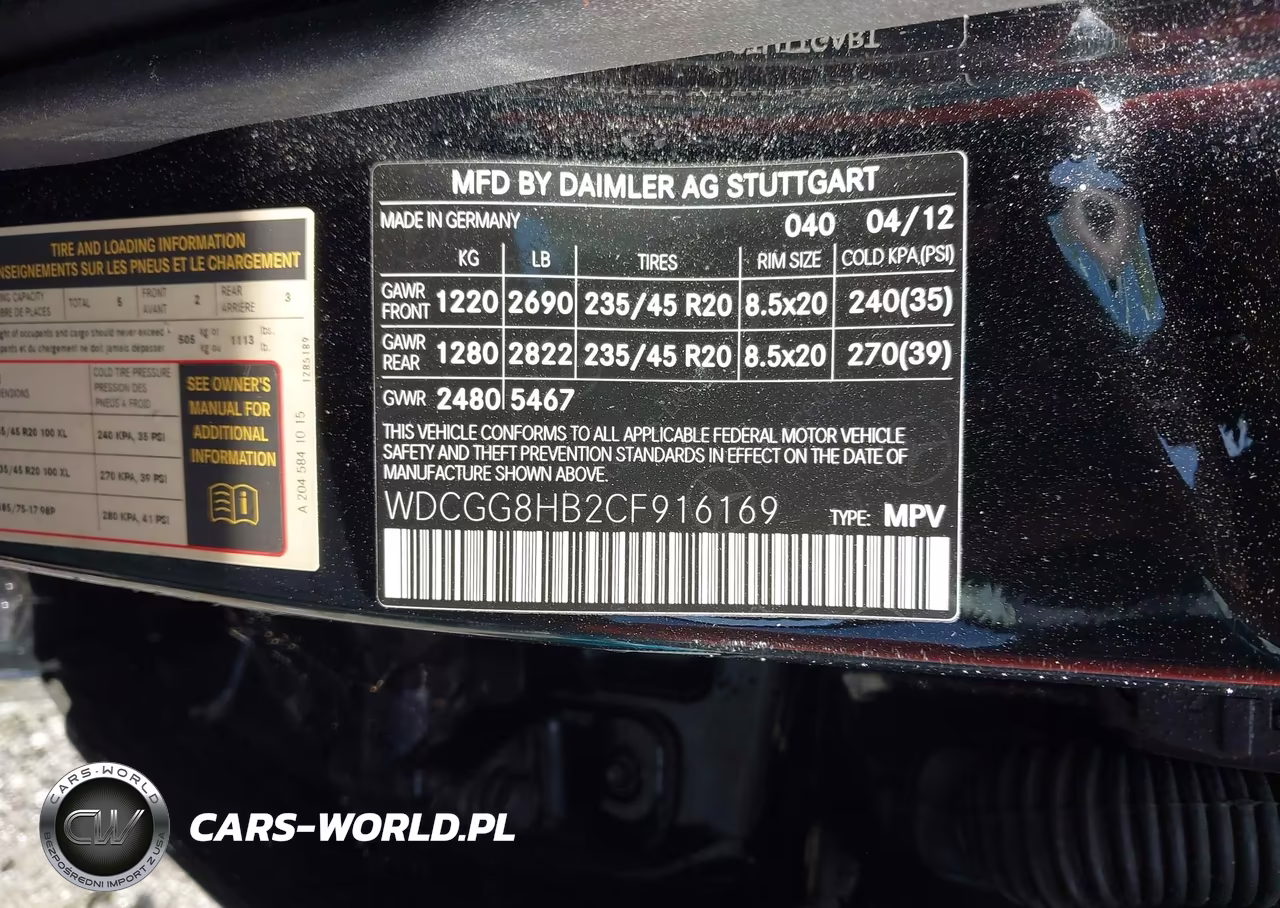 2012 Mercedes-Benz Glk 350 4Matic VIN:WDCGG8HB2CF916169 - 9