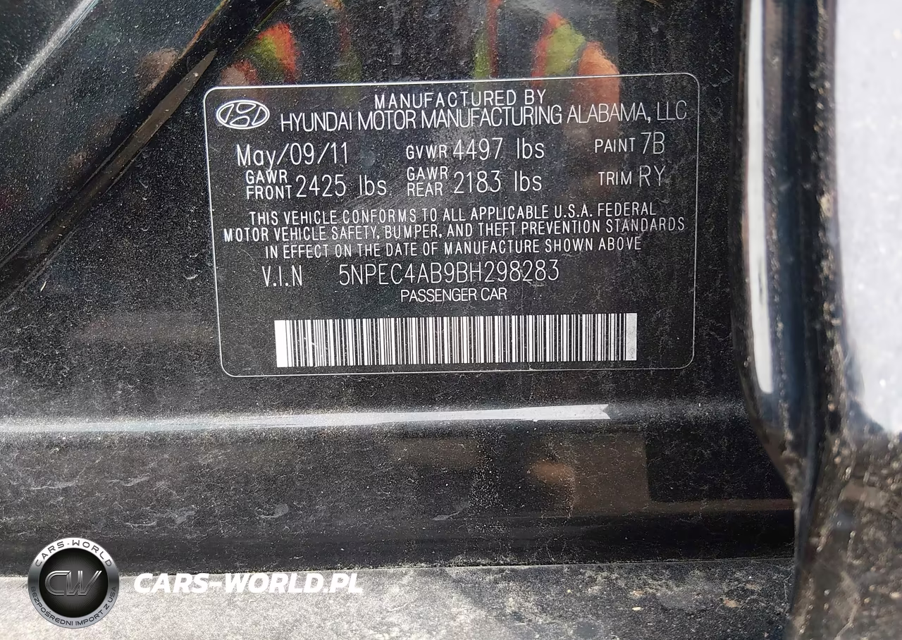 2011 Hyundai Sonata Limited 2.0T VIN:5NPEC4AB9BH298283 - 9