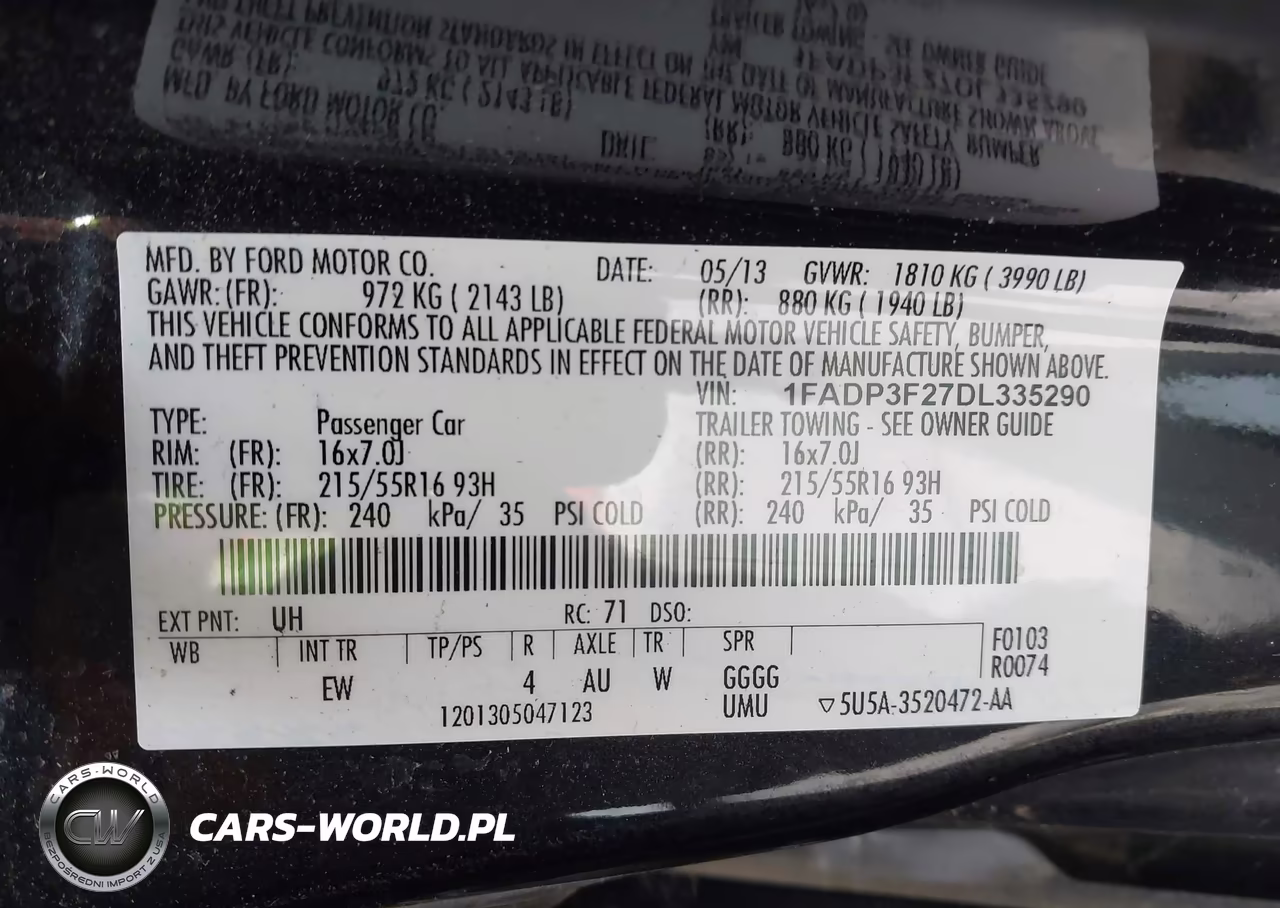 2013 Ford Focus Se VIN:1FADP3F27DL335290 - 9