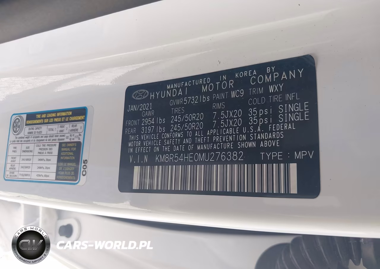 2021 Hyundai Palisade Limited VIN:KM8R54HE0MU276382 - 9