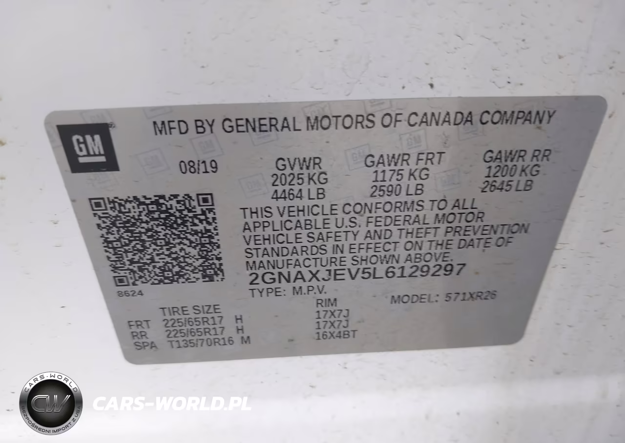 2020 Chevrolet Equinox Fwd 2Fl VIN:2GNAXJEV5L6129297 - 9