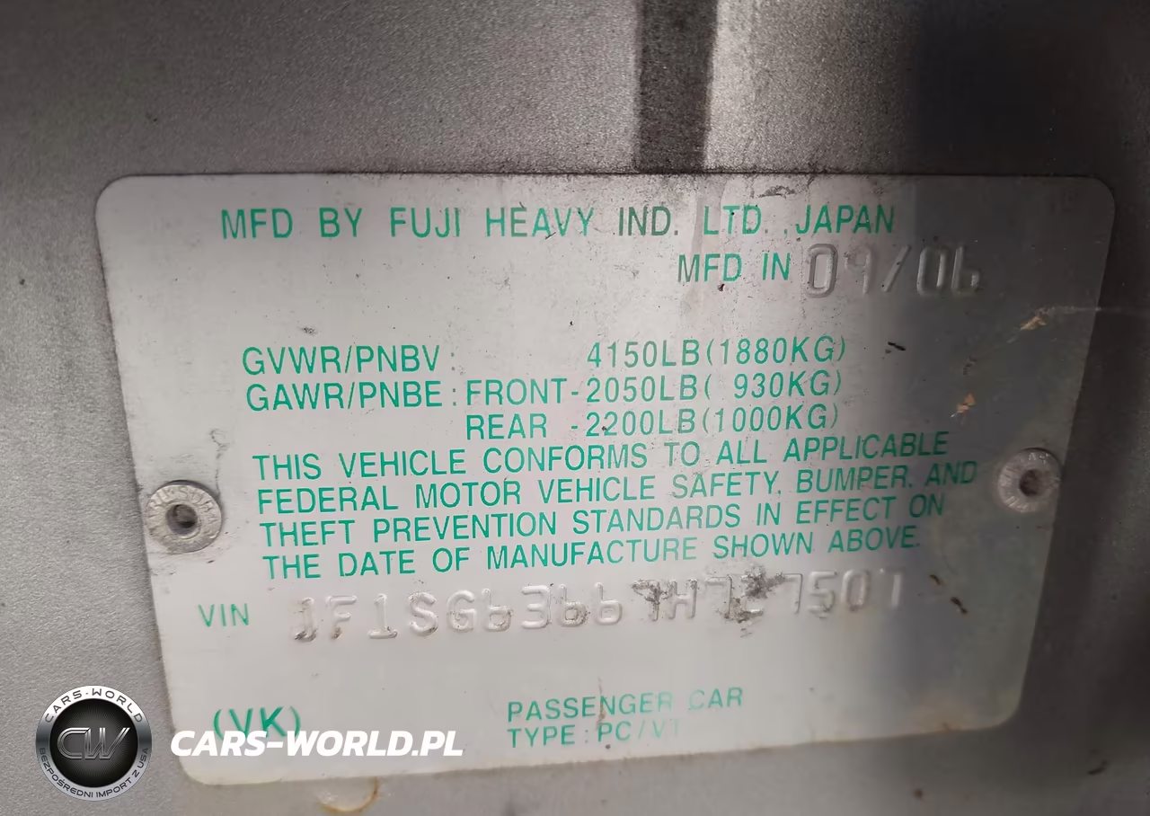 2007 Subaru Forester 2.5X VIN:JF1SG63667H727507 - 9