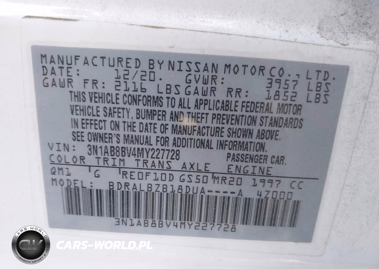 2021 Nissan Sentra S Xtronic Cvt VIN:3N1AB8BV4MY227728 - 9