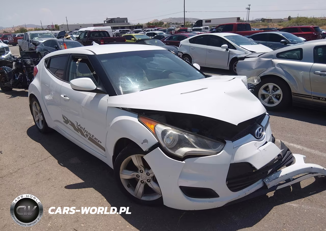 2014 Hyundai Veloster Base W-Gray VIN:KMHTC6AD8EU213346 - 1