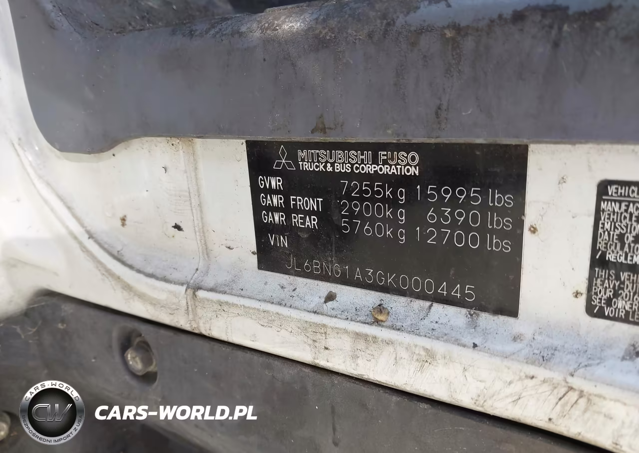 2016 Mitsubishi Fuso Truck Fe Fec72S VIN:JL6BNG1A3GK000445 - 8
