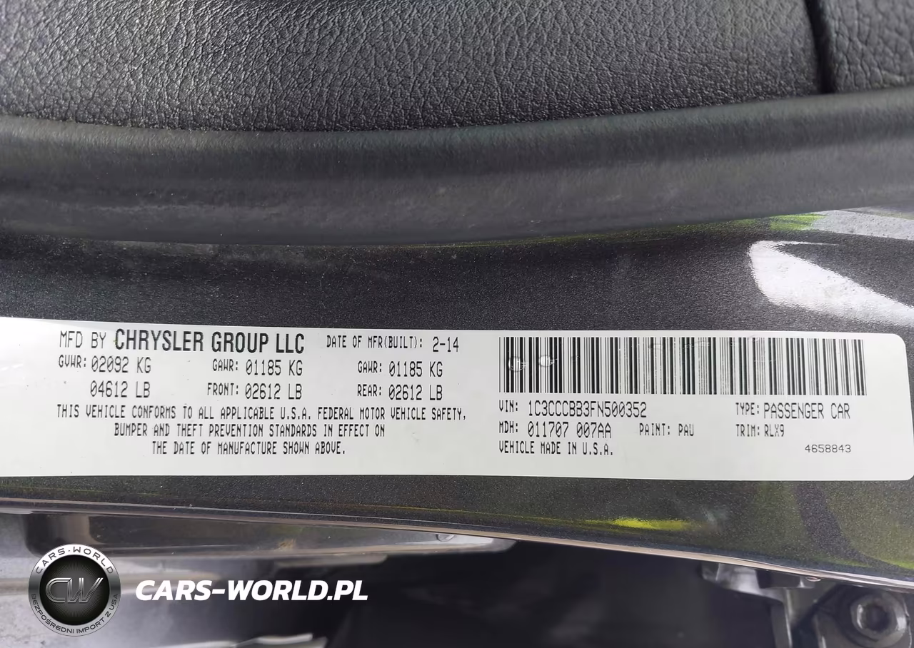 2015 Chrysler 200 S VIN:1C3CCCBB3FN500352 - 9