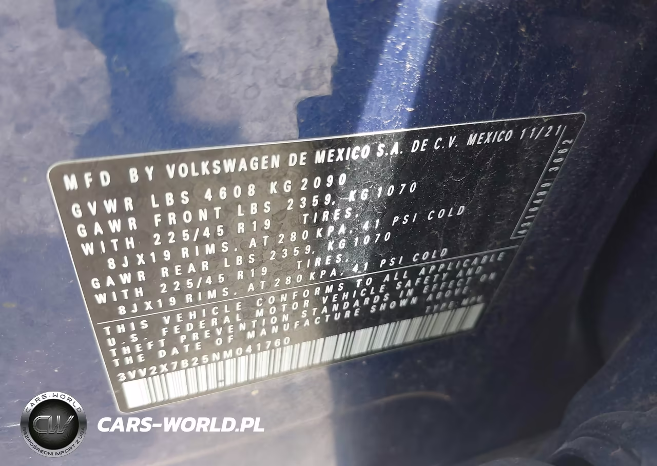 2022 Volkswagen Taos 1.5T Sel VIN:3VV2X7B25NM041760 - 9