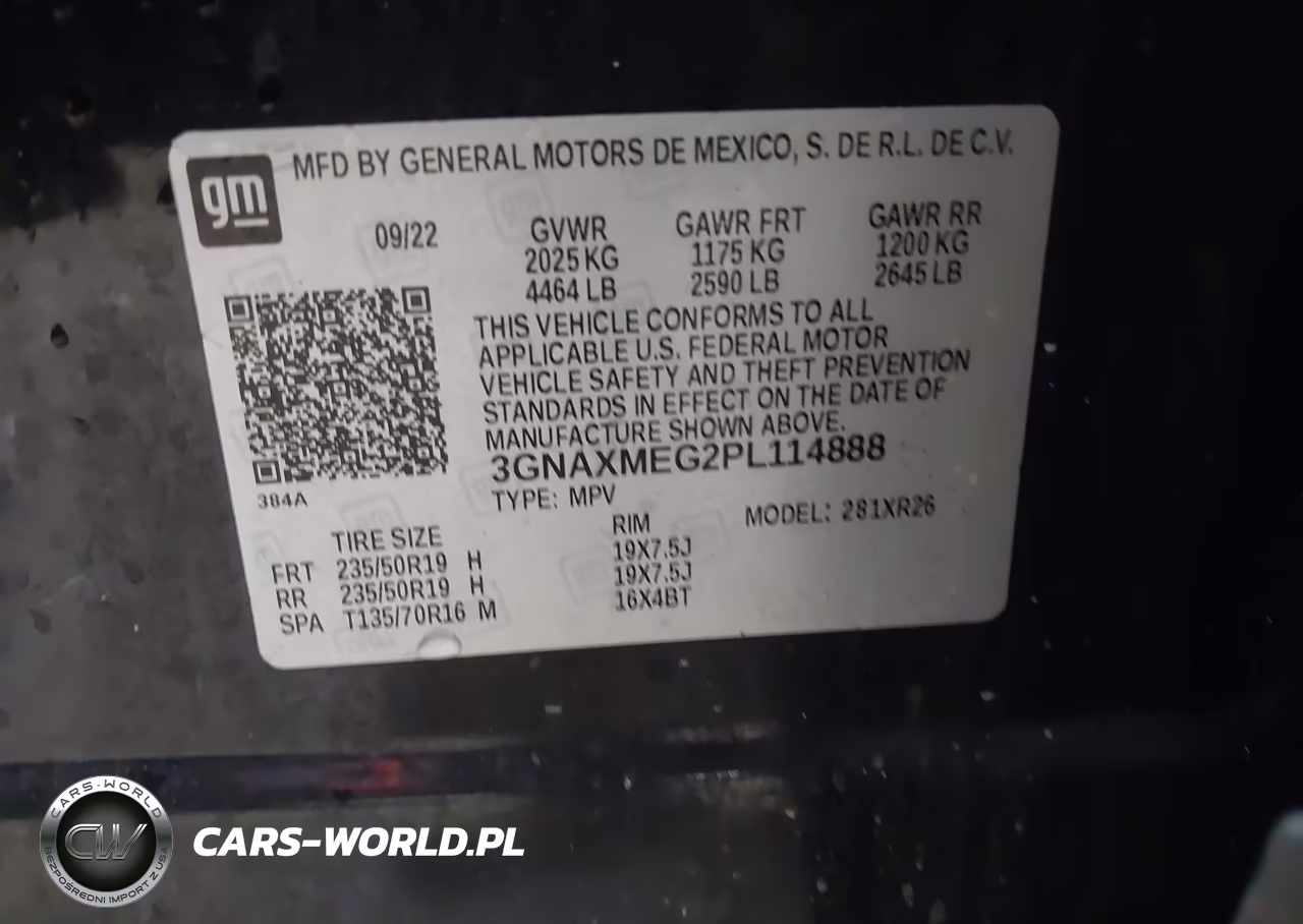 2023 Chevrolet Equinox Fwd Rs VIN:3GNAXMEG2PL114888 - 9