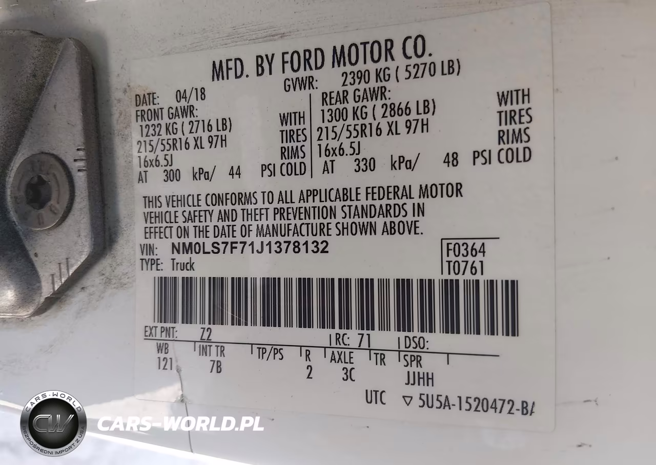 2018 Ford Transit Connect Xlt VIN:NM0LS7F71J1378132 - 9
