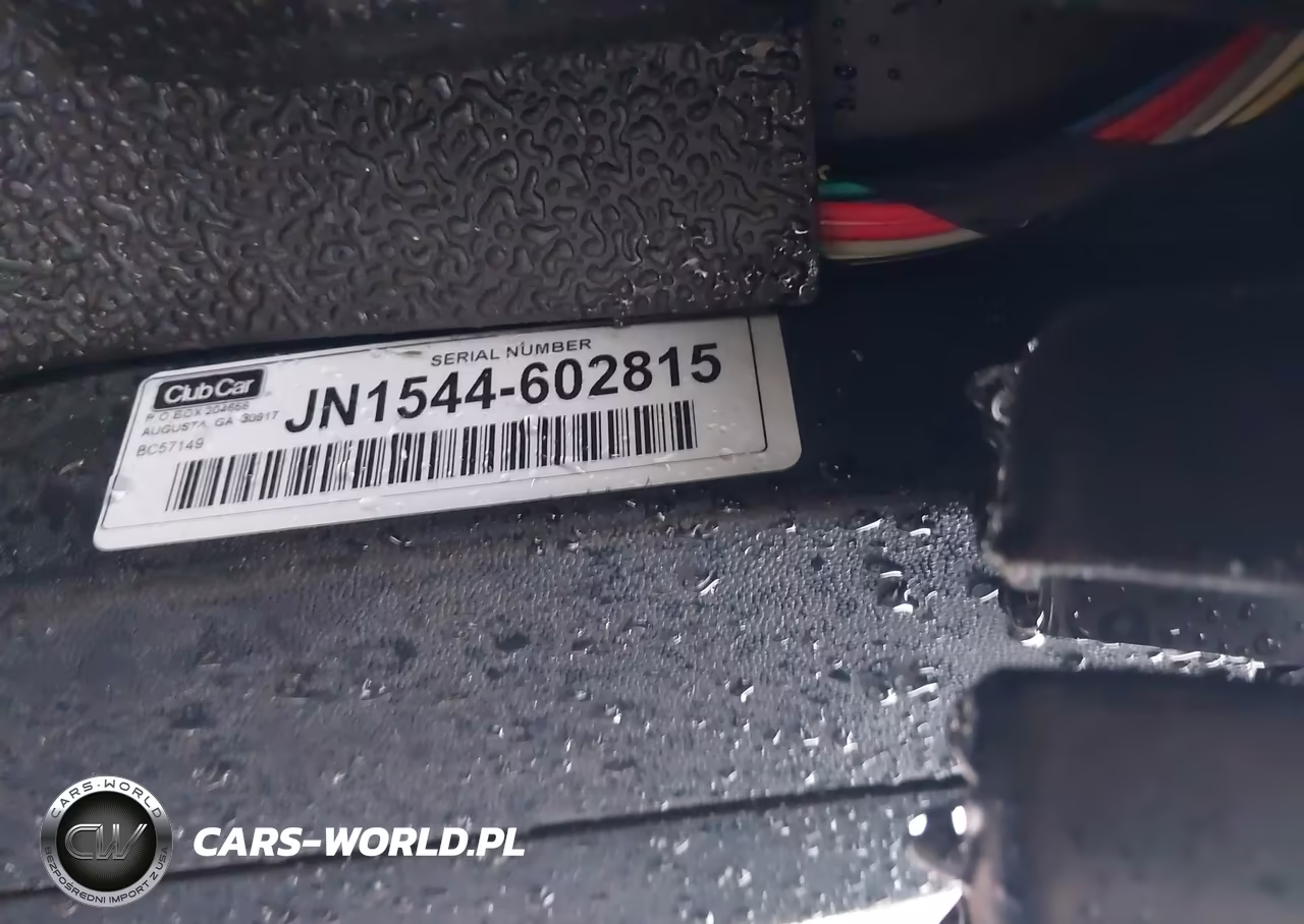 2015 Club Car Golf Cart VIN:JN1544-602815 - 9