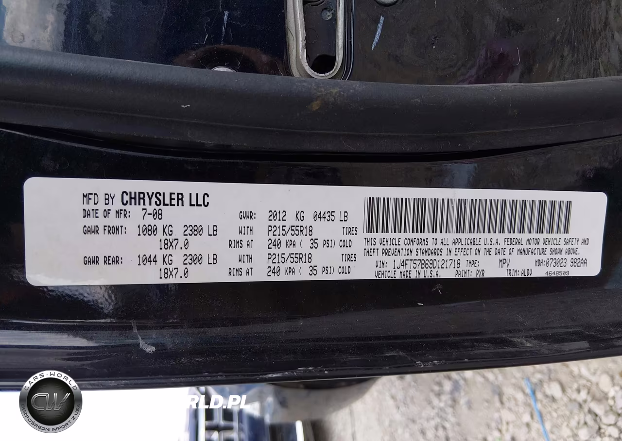 2009 Jeep Compass Limited VIN:1J4FT57B69D121718 - 9